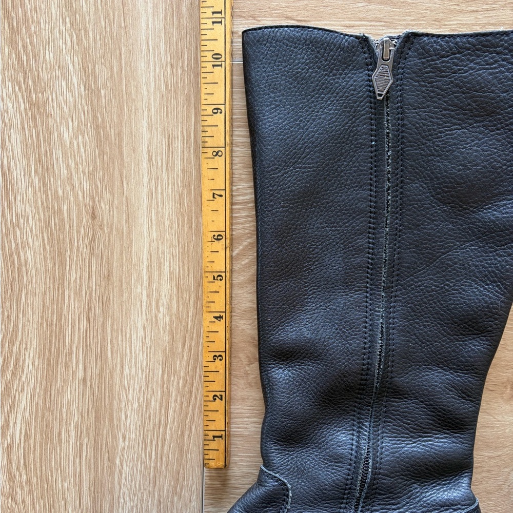 PLDM by Palladium Black Leather Knee High Boots Grommet Detail EU 40 US 9 - Picture 7 of 8